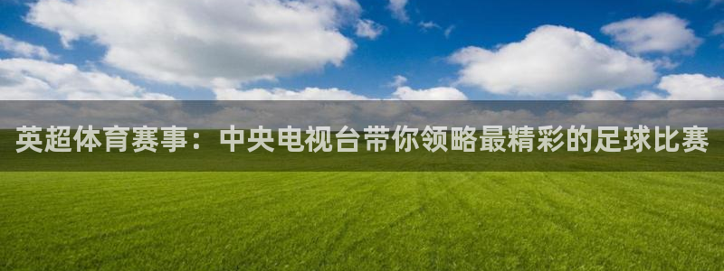 搜球吧8直播：英超体育赛事：中央电视台带你领略最精彩的足球比赛