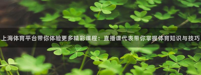 搜球吧nba在线直播：上海体育平台带你体验更多精彩课程：直播课代表带你掌握体育知识与技巧